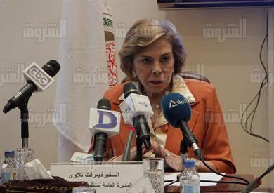 السفيرة مرفت تلاوي - تصوير: جيهان نصر